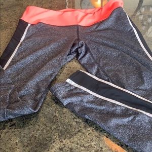Pink and gray leggings